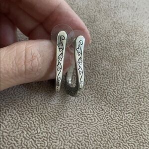Elegant Silver Hoop Earrings